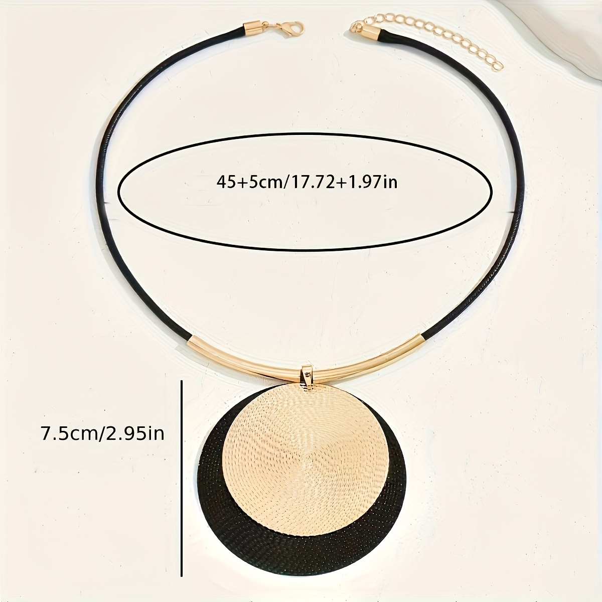 Boho Geometric Pendant Necklace Polyester Fiber Daily Wear